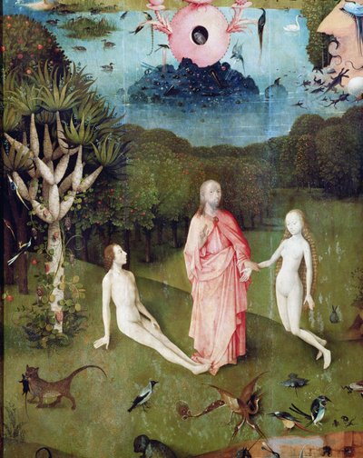 The Garden of Earthly Delights: The Garden of Eden (detail) by Hieronymus Bosch